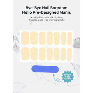 Strisce per Unghie AOA Effetto Gel 3D 2D Lucide Adesive Senza Colla Stile Francese Cuore Estivo per Nail Art Fai-da-Te - Product Image 1