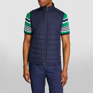 Latest Design Wholesale Price Custom OEM Breathable Windproof Thick Puff Padded Puffer Sleeveless Jacket Winter <b>Men</b> Puffer <b>Vest</b> - Product Image 2