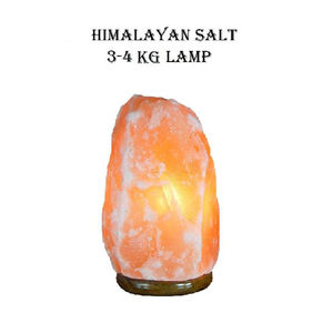 Lampes en sel de roche de l'Himalaya en cristal naturel sculpté à la main Sel naturel de l'Himalaya 3-4 kg Lampe - Product Image 4