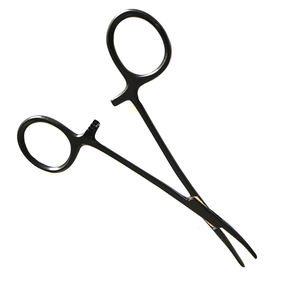 Venta al por mayor Mosquito Hemostat Bloqueo Fórceps 5 pulgadas curvado completo dentado mandíbulas de acero inoxidable fórceps médicos - Product Image 3