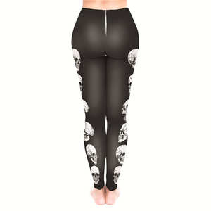 Leggings de yoga taille élastique, impression par sublimation, leggings de fitness confortables et durables pour femmes, vêtements de sport élégants, vente en gros OEM - Product Image 3