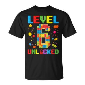 T-shirt Premium Promozionale per Bambino di 6 Anni - Edizione Sbloccata Livello 6 Master Builder Blocks - Product Image 1
