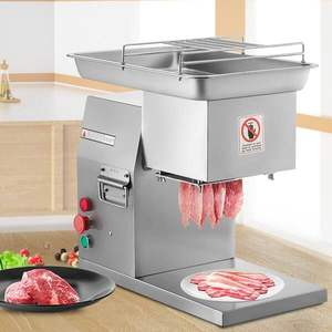 250Kg/H Electric <b>Meat</b> Slicer Stainless Steel 3mm Blades Grinder <b>Machine</b> Auto Kitchen Home Appliance Commercial Adjustable - Product Image 1