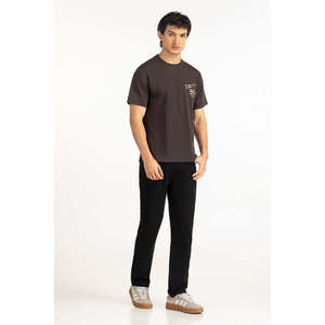 Camisetas de Cuello Redondo de Algodón para Hombre, Corte Holgado, Transpirables, Ropa Informal para Adultos, Proveedor Mayorista de Prendas Lisas con Logotipo Personalizado - Product Image 4