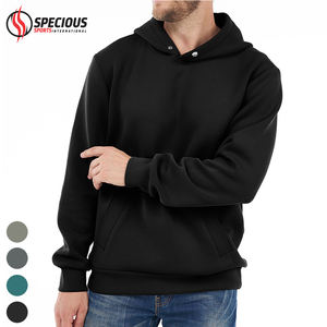 Sweat-shirts d'hiver pour hommes en coton 100% imperméable et écologique, marque privée OEM |   Impression et broderie de logo personnalisés - Product Image 3