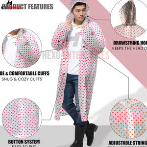 Imperméables EVA légers de haute qualité pour adultes Ponchos réutilisables imperméables pour hommes et femmes-pour la randonnée - Product Image 6