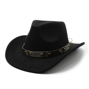 Sombreros Fedora de Fieltro de Lana de Ala Ancha y Flexible de Dos Tonos Unisex de Diseñador de Moda al por Mayor para Hombre - Product Image 5