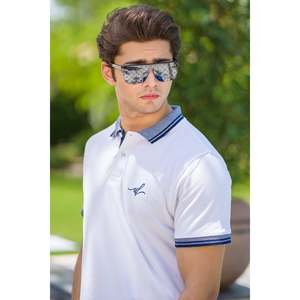 เสื้อยืด EMEL Summer ODM ไซส์ใหญ่พิเศษ (6XL) ผ้าถักสำหรับเสื้อโปโล แขนสั้น ระบายอากาศได้ดี สีเข้ม เสื้อยืดสีพื้นสำหรับกอล์ฟ ผ้ายืดสแปนเด็กซ์ - Product Image 2