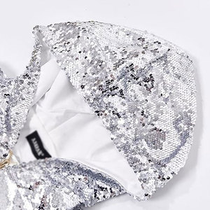Sweats à capuche personnalisés Bling Rhinestone pour femmes avec fermeture éclair Options personnalisées disponibles en taille adulte vente en gros - Product Image 3