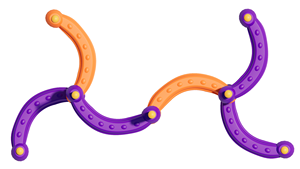 Ensemble de parkour torsadé de fabrication turque pour parcs d'aventure intérieurs et écoles en métal et matière plastique - Product Image 3