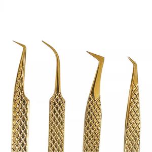 Pince à épiler professionnelle pour Extension de cils, 90 degrés, meilleure qualité, marque privée, pointes à angles multiples - Product Image 2