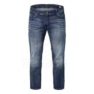 Nouveau Jean en Denim Coton Uni Décontracté Coupe Droite Respirant pour Homme, Lavage Moyen, Taille Mi-Haute, Printemps-Été-Automne - Product Image 2
