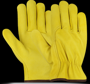 Guantes de trabajo de cuero para Conductor de piel de oveja antigolpes con logotipo personalizado Guantes de conducción ignífugos antideslizantes anticortes - Product Image 5