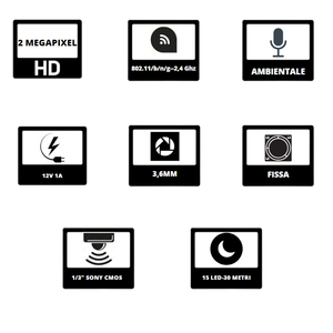 Proxe 2 Megapixel IP/Wi-Fi <span class=keywords><strong>Camera</strong></span> giám sát bên ngoài và giải pháp bảo mật - Product Image 3