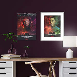 Calendrier mural Stranger Things édition de luxe 2024, format DIN A3 - Product Image 1