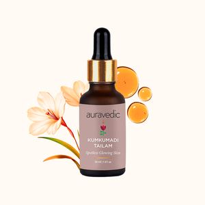 Turmeric Face Oil for Brightening & Blemish Clearing-<b>Kumkumadi</b> <b>Tailam</b> 30ml for Combination/Dry/Normal/Oily Skin Female Use - Product Image 1