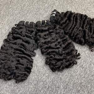 Paquets de cheveux birmans bouclés vierges du Vietnam 100% cheveux vierges pour les femmes noires perruques de cheveux humains - Product Image 4