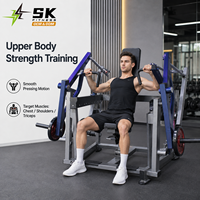 Machine de musculation commerciale SK Plate Loaded Orbital Chest Press à bras indépendants pour la musculation et l'entraînement en salle de sport