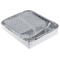 TG77664 Le barbecue au charbon jetable BBQ PIT avec allume-feu de voyage, plaque et plat d'allumage, construction en aluminium, pour pique-nique