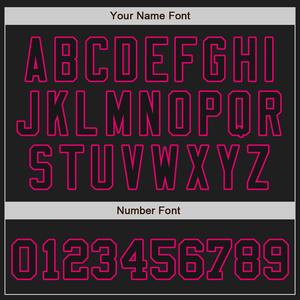 Camiseta de béisbol de moda dividida auténtica blanca-negra Rosa personalizada camiseta de béisbol de poliéster 100% camiseta de béisbol personalizada impresa - Product Image 5