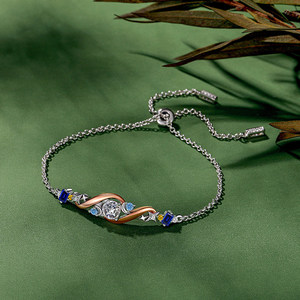 สร้อยข้อมือแฟชั่นหลากสีสันรูปดาวและพระจันทร์ Jeulia Luna Astra - Product Image 3