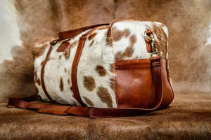 กระเป๋าเดินทางหนังแท้แฟชั่น กระเป๋าสะพายข้างหนังวัว น้ำหนักเบา ความจุมาก สำหรับเดินทางช่วงสุดสัปดาห์หรือค้างคืน - Product Image 6