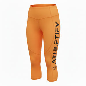 Mallas de yoga con cintura elástica que absorben la humedad, ropa deportiva de cintura alta para mujer, mallas de gimnasio cosidas a prueba de sentadillas - Product Image 1