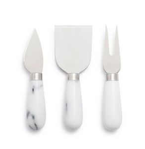 Juego de cuchillos para queso con mango de mármol ecológico de nueva tendencia con herramientas para queso de acero inoxidable para uso doméstico en la cocina - Product Image 1