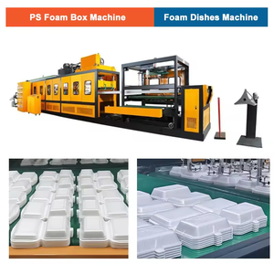 Machine automatique de fabrication de contenants en <span class=keywords><strong>polystyrène</strong></span> pour la restauration rapide, de barquettes en <span class=keywords><strong>polystyrène</strong></span> et de gobelets isolés en mousse EPS avec PLC et moteur 380V 168kW - Product Image 3