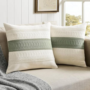 High Quality Eco-Friendly Polyester Cushion Covers Woven Decorative Striped <b>Throw</b> <b>Pillows</b> with Microfiber Fill Wholesale - Product Image 3