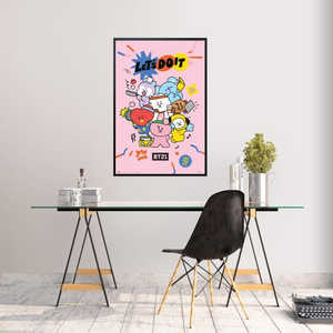 Affiche murale moderne BT21 Let's Do It Design - Product Image 1