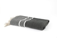 ArtisRaw Serviettes de bain et de plage en coton turc biologique Serviette à main absorbante douce antimicrobienne écologique tissée Style uni