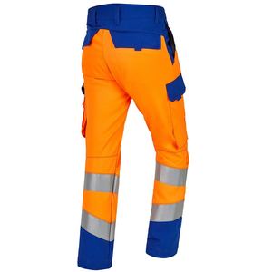 Pantalon de travail d'extérieur de style cargo pour hommes, respirant, multi-poches, coutures renforcées, bouton de décoration de la taille. - Product Image 4
