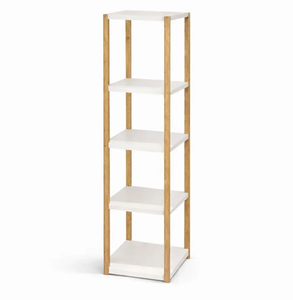 5-Tier Wooden Shelf & Organizer Vertical <b>Storage</b> <b>Unit</b> Multi-Purpose Decorative Wooden Rack High Quality - Product Image 1
