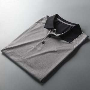 Polo de golf Diseño personalizado Logotipo OEM Poliéster Spandex 4 vías Estiramiento Transpirable Humedad Polo de hombre - Product Image 2