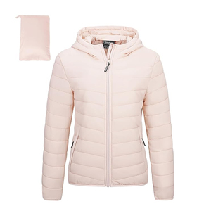 2024 mercado nueva tendencia diseño deportivo OEM chaqueta hinchada en blanco liso color sólido chaqueta hinchada a prueba de viento hombres mujeres - Product Image 2