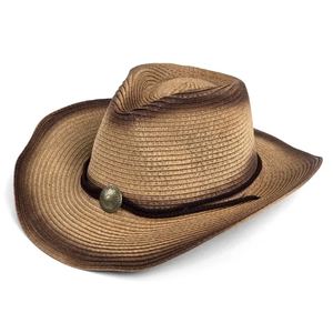 Sombrero de vaquero de cuero con logotipo personalizado, sombrero reversible de diseñador plegable unisex en negro, etiqueta privada barata para uso deportivo - Product Image 1