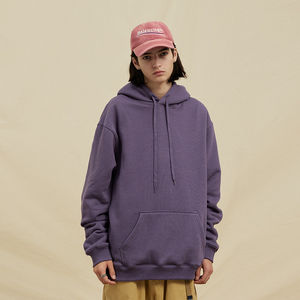 Sudadera con Capucha Unisex de Forro Polar 100% Algodón, 380g, para Invierno, Corte Regular, Lisa, Impresión Digital, Venta al Por Mayor - Product Image 3