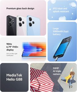 Nuevo teléfono inteligente original Xiaomi <span class=keywords><strong>Redmi</strong></span> <span class=keywords><strong>12</strong></span> 5G 8g 256GB, desbloqueado, teléfono móvil, teléfono celular - Product Image 6