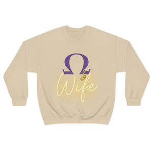 Sweat-shirt à col rond de haute qualité OEM omega Casual Wear imprimé en chenille avec logo sérigraphié pour les sororités et les collèges - Product Image 4