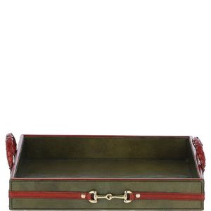 <b>Large</b> Leather <b>Serving</b> <b>Tray</b> For Multipurpose Rack With Reinforced Corners And Natural Look Ideal For Home - Product Image 6