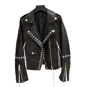 Meilleures ventes : Nouvelle mode hiver, cuir véritable satiné, imperméable et respirant, pour femme, style moto, haute qualité, personnalisable - Product Image 4