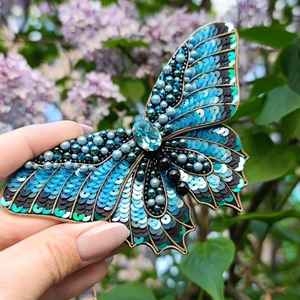 Broches perlées faites à la main-Accessoires de haute qualité Couleurs personnalisables Formes Styles modernes/traditionnels Cadeau de douche de bébé - Product Image 3