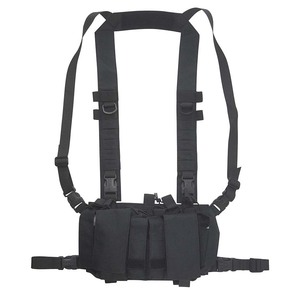 Delta High Capacity Chest Rig - กระเป๋าใส่แม็กกาซีนสีดำขนาดกะทัดรัด แผงเวลโครด้านหลัง แผงใส่บัตรด้านหลัง ลายพรางแบบกำหนดเอง - Product Image 1