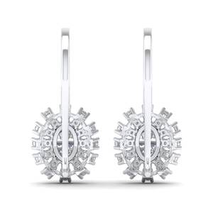 REYES Precio al por Mayor, Pendientes Colgantes de Oro Sólido de 14K con Moissanita de Corte Ovalado de 1.88 Quilates, Joyería Elegante para Fiestas para Mujer - Product Image 4