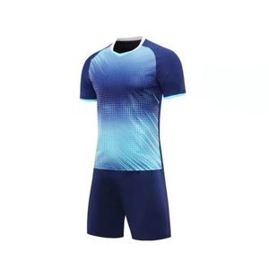 Ensemble d'uniformes de football personnalisés de dernière génération, respirant, à manches courtes, de haute qualité, service OEM avec couleurs unies et impression numérique - Product Image 2