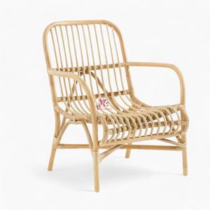 Chaise longue en rotin naturel Chaise avec accoudoirs en rotin Chaise en rotin pour meubles de salon fabriquée au Vietnam - Product Image 1