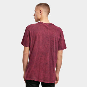 T-shirt pour homme à manches courtes, style streetwear, lavage à l'acide, design personnalisé, vente en gros - Product Image 2