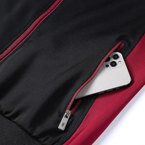 ชุดกีฬาแขนยาวสำหรับผู้ชายเสื้อแจ็คเก็ตและกางเกงสำหรับใส่วิ่งเล่นกีฬาสวมใส่สบายและมีสไตล์ - Product Image 5