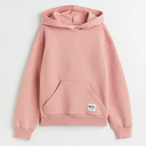 High Quality Oem Pullover Plain Dyed White Cotton Custom Hoodie Sweatshirt For Fashion Clothes Girls Hoodies